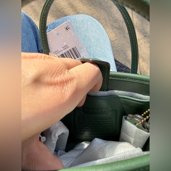 Coach ReEdition Safari Bag in Hunter Green - Picture 7 of 9